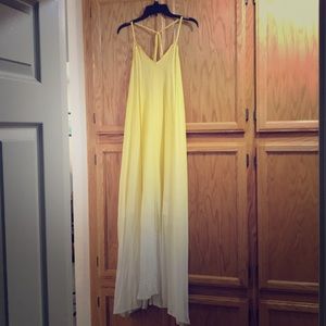 Yellow Ombre Long dress